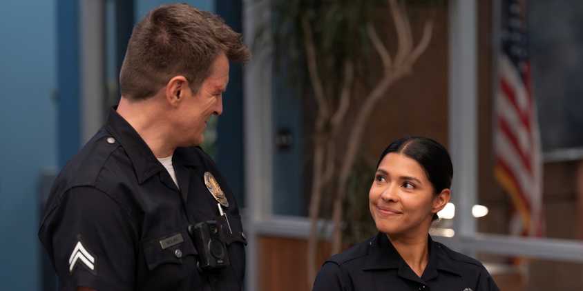 John Nolan and Celina Juarez in The Rookie season 7, episode 7