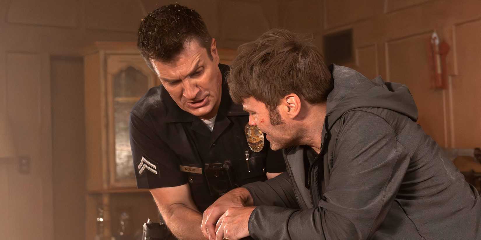 John Nolan and Liam Glasser in The Rookie season 7, episode 8