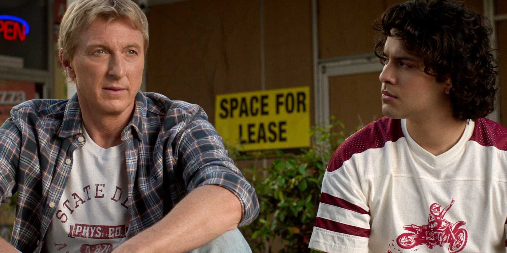 Johnny and Miguel talking in Cobra Kai season 6, part 3