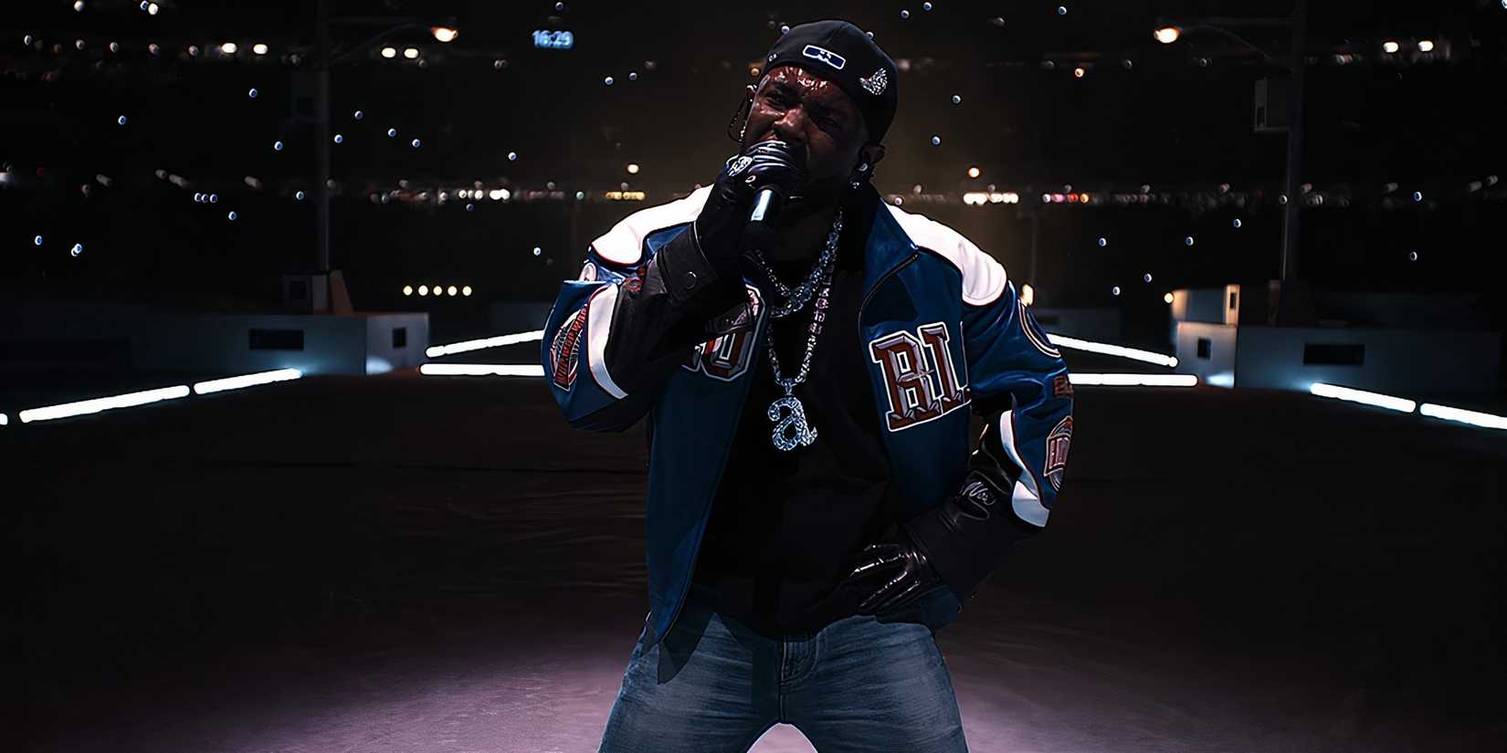 Kendrick performing Euphoria at Super Bowl