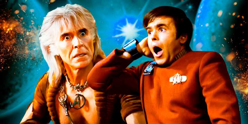 Khan and Chekov in Star Trek II The Wrath of Khan