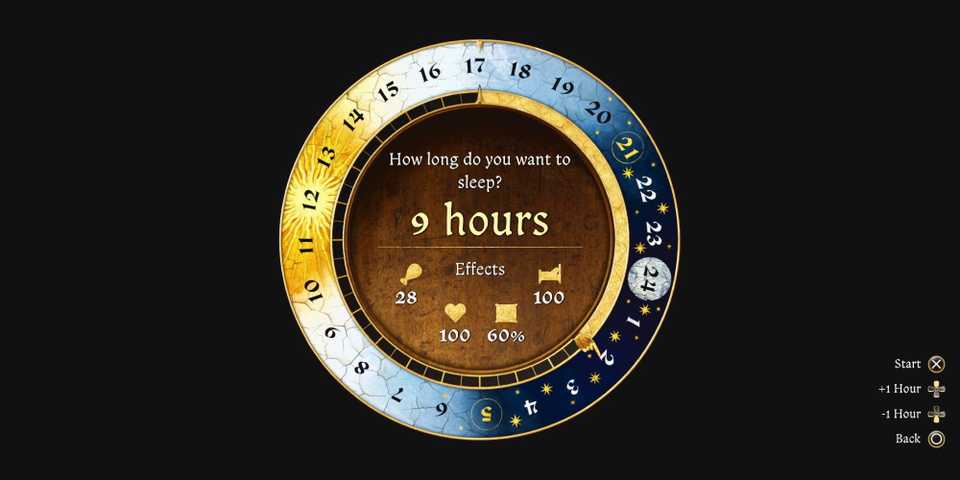 Kingdom Come Deliverance 2 Unlimited Saves player picking sleep time.