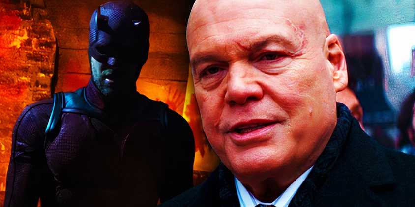 Kingpin and Daredevil in the shadows in Daredevil Born Again