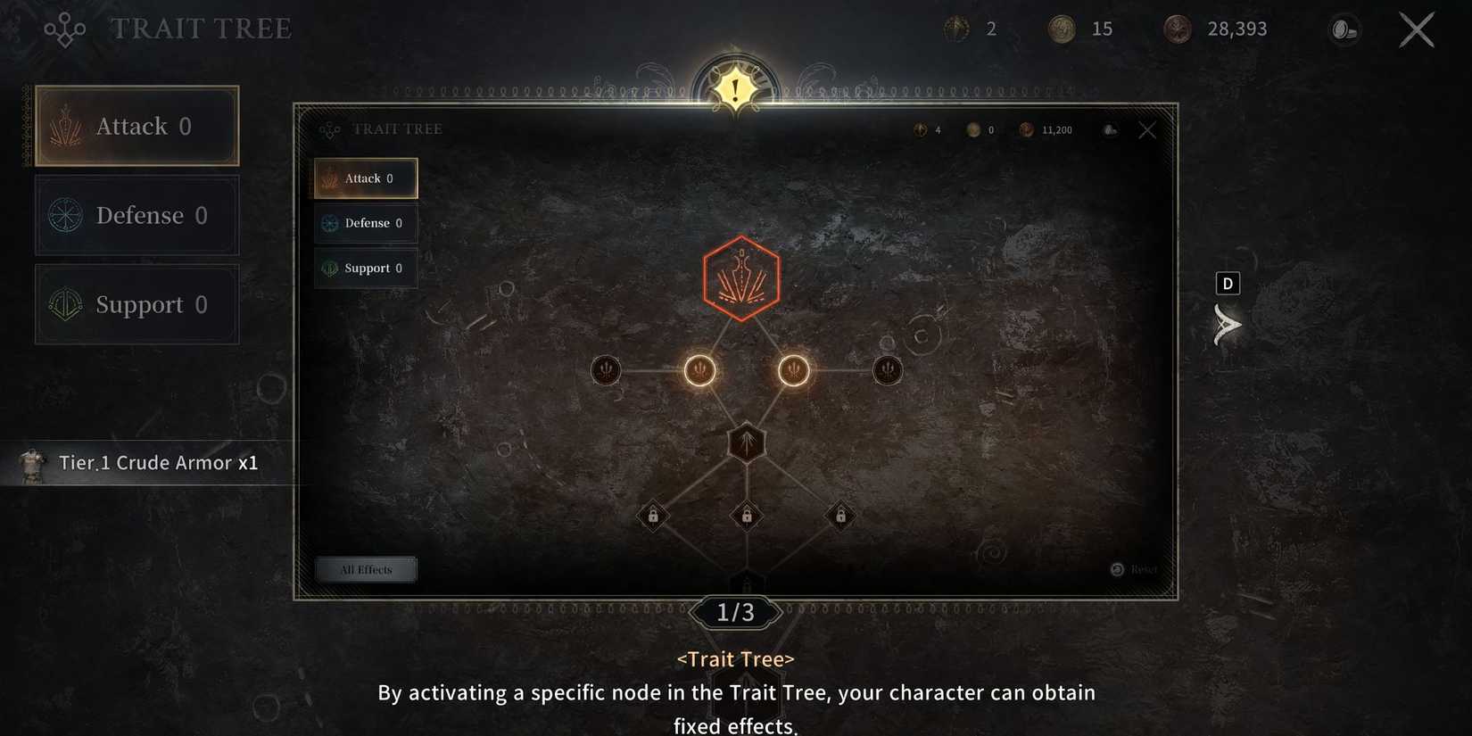 Kingsroad Trait Tree