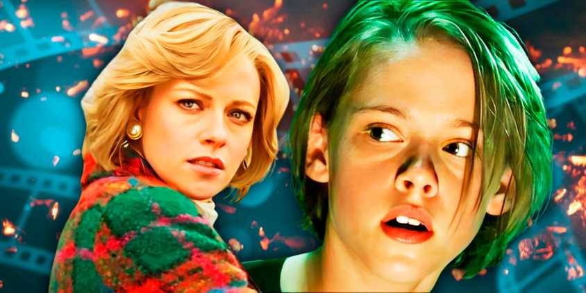 Kristen Stewart in Panic Room and Spencer