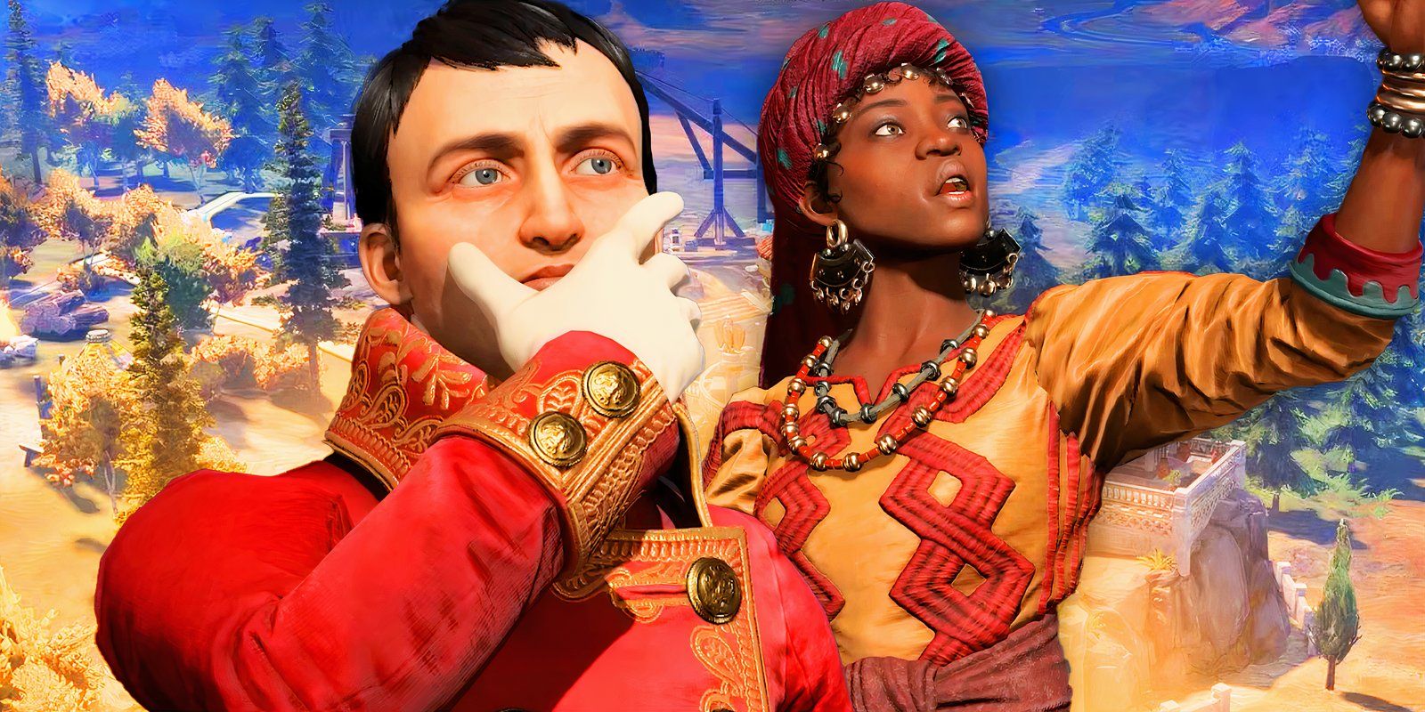 Napoleon and Amina from civilization 7