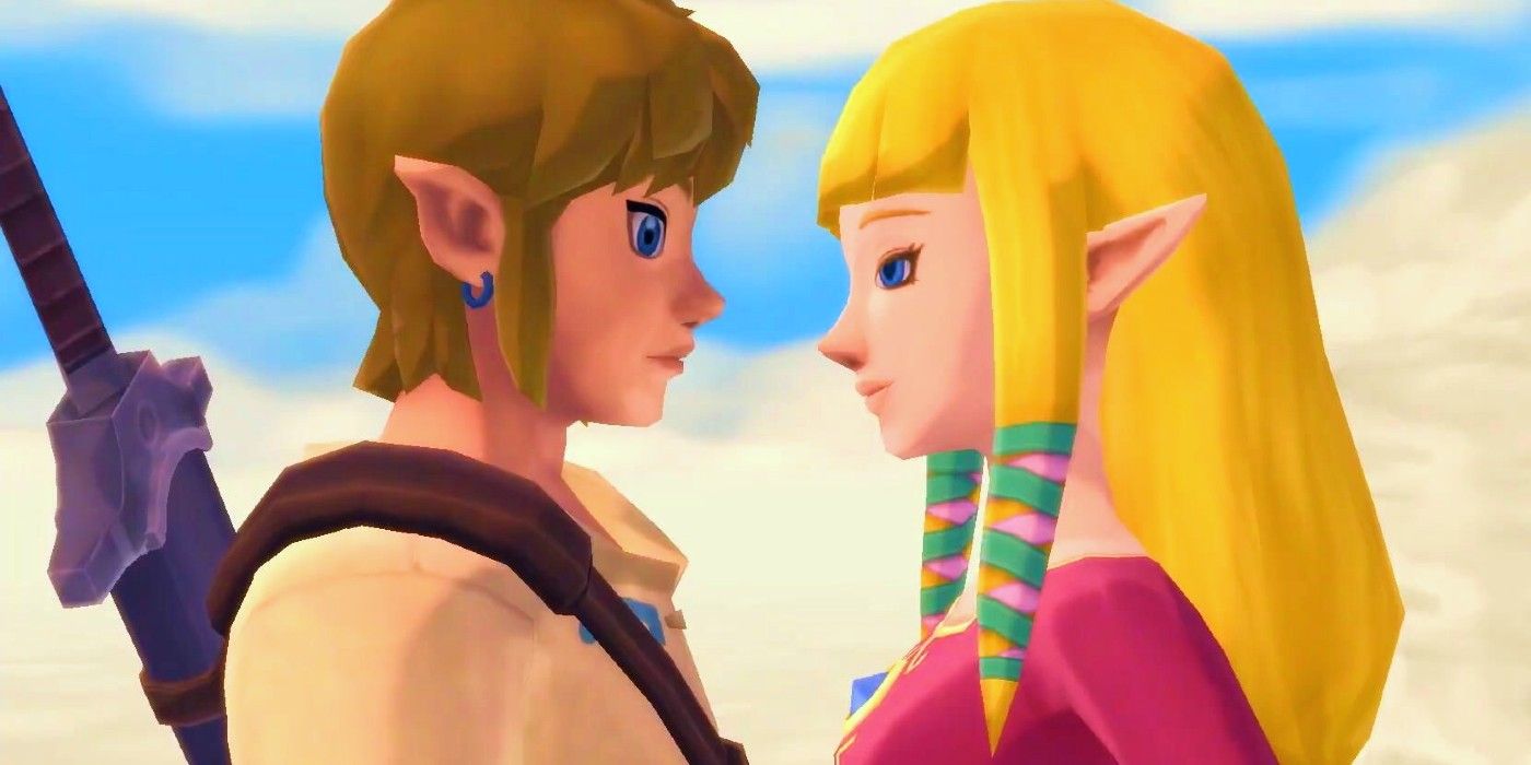 Legend of Zelda Skyward Sword Link and Zelda
