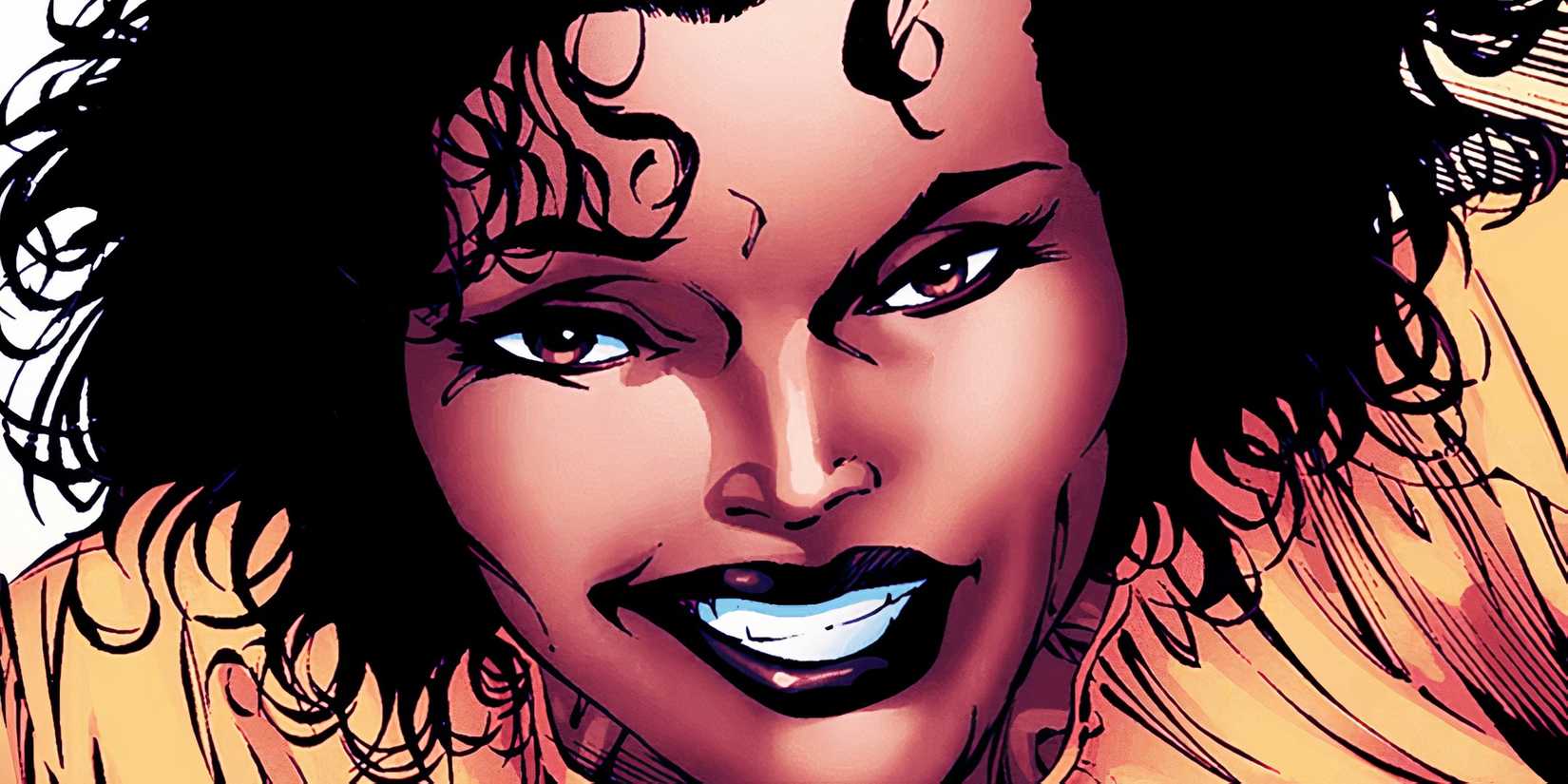 Leila Taylor smiling in Marvel Comics