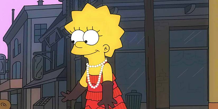 Lisa dressed as a 1920s nightclub singer in The Simpsons season 36 The Past and the Furious-1