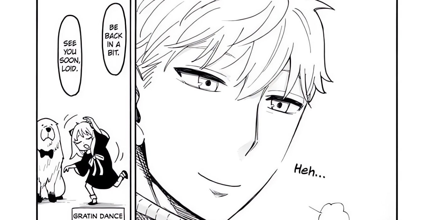 Loid smiles after Yor reveals she cannot read minds.