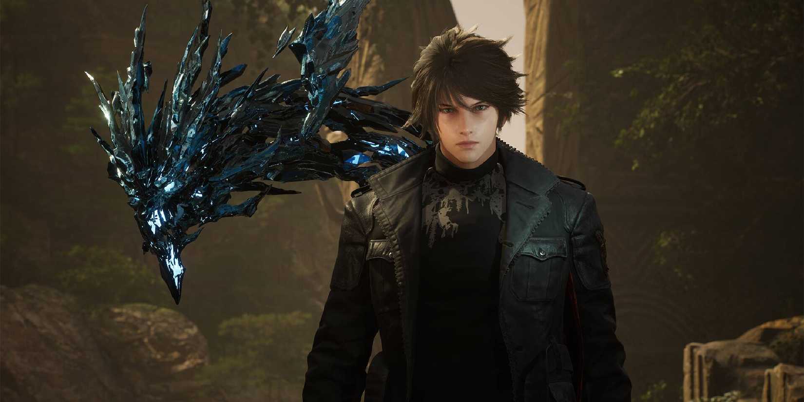The protagonist in Lost Soul Aside with a demon behind him.