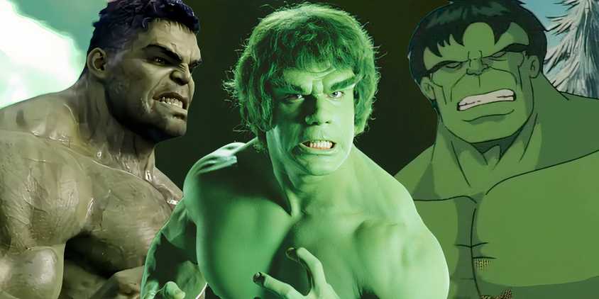 Lou Ferringo and Mark Ruffalo as the Hulk with animated Hulk