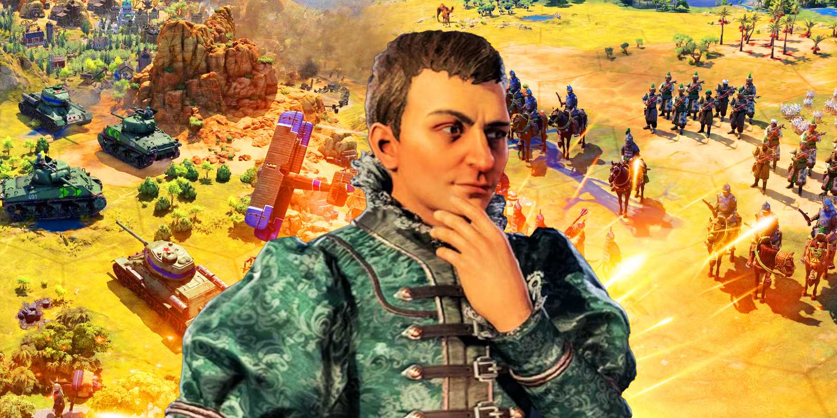 machiavelli from Civilization 7 with wars