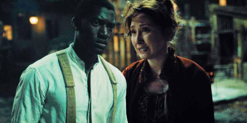 Malachi Kirby as Hezekiah Moscow and Erin Doherty as Mary Carr in A Thousand Blows episode 6