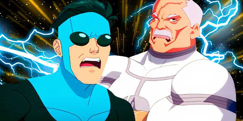 Custom Image of Mark Grayson and Conquest looking angry in Invincible