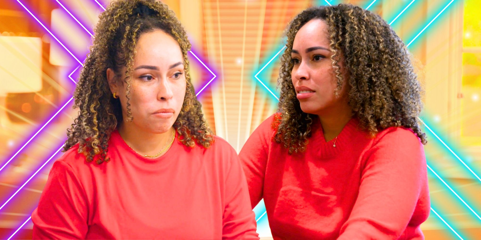 Married at First Sight Camille Parsons in side by side images with different expressions