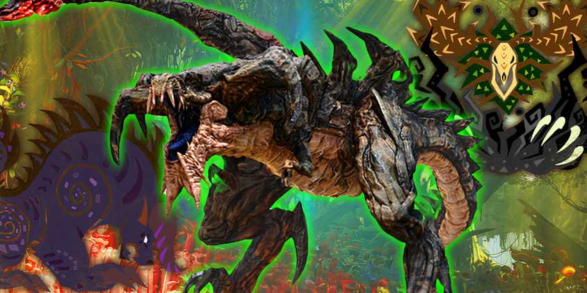 Metal Gear Rex as a monster in Monster Hunter