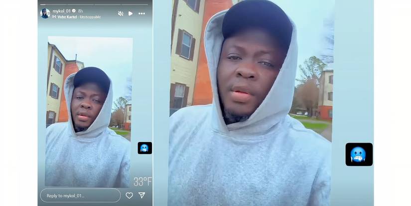 Michael Ilesanmi from 90 Day Fiance Happily Ever After Instagram Story close face and cold