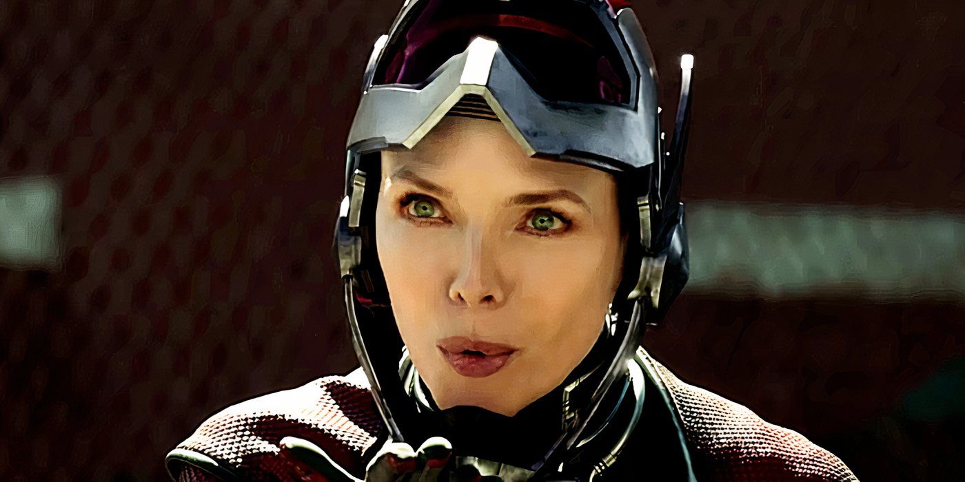 Michelle Pfeiffer's Janet van Dyne wears her Wasp suit in Ant-Man and the Wasp