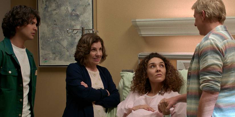 Miguel, Rosa, Carmen, and Johnny in Cobra Kai season 6