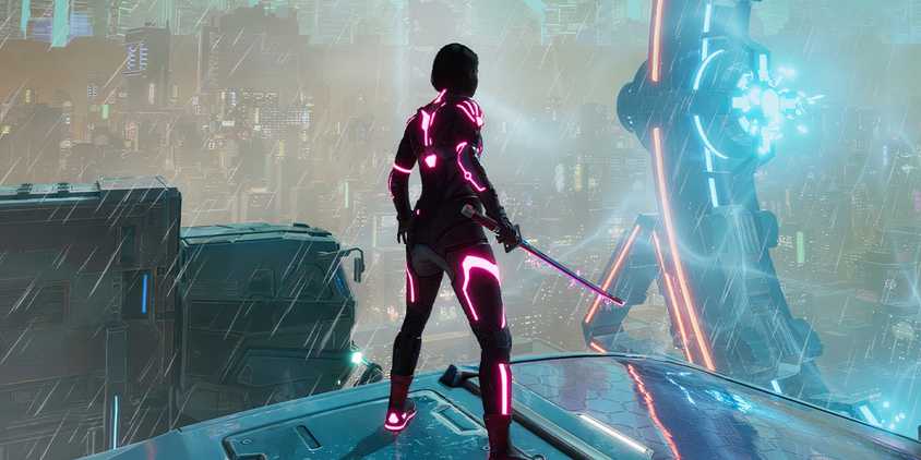 Mio as a cyber ninja in Split Fiction