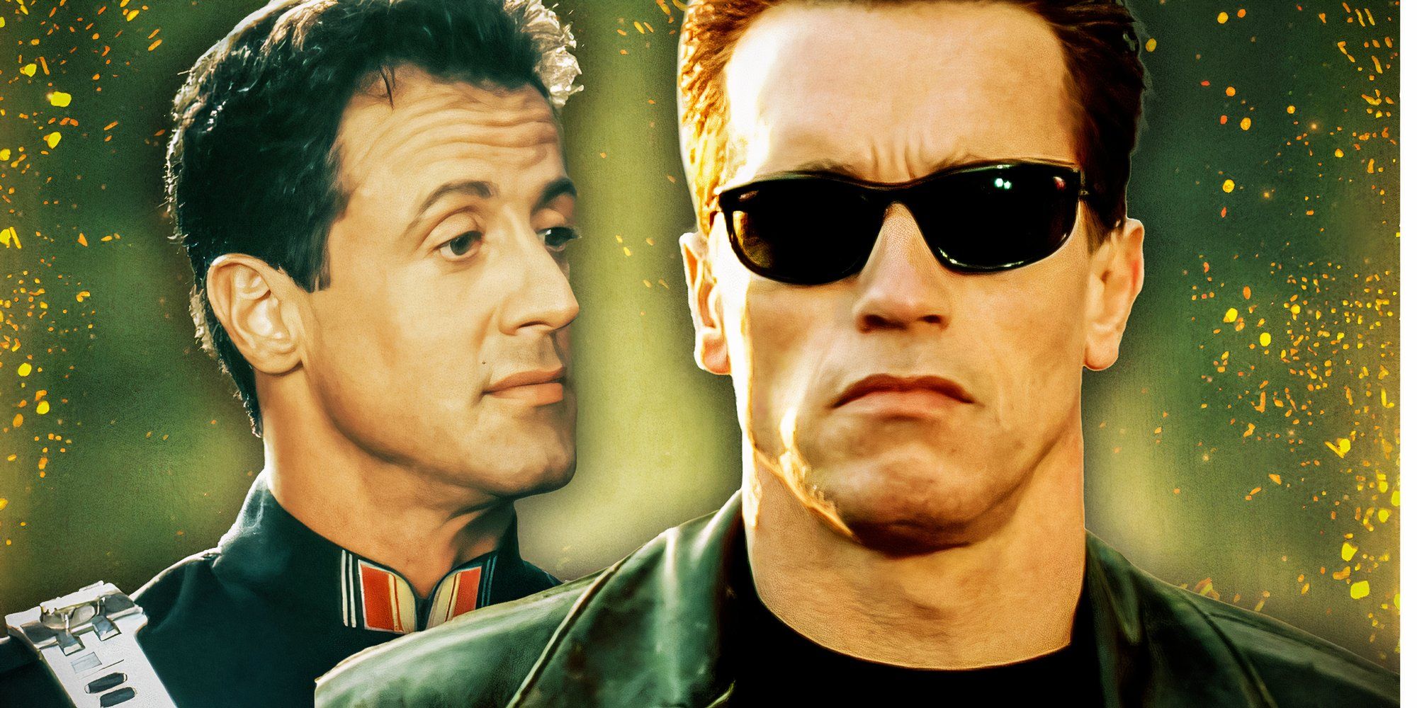 Feature imagery from T2 and Demolition Man