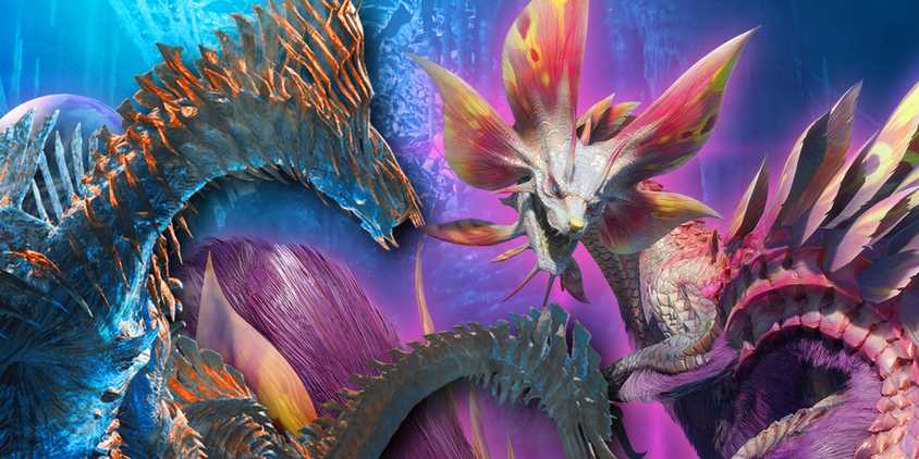 Monster Hunter Wilds Mizutsune and Jin Dahaad