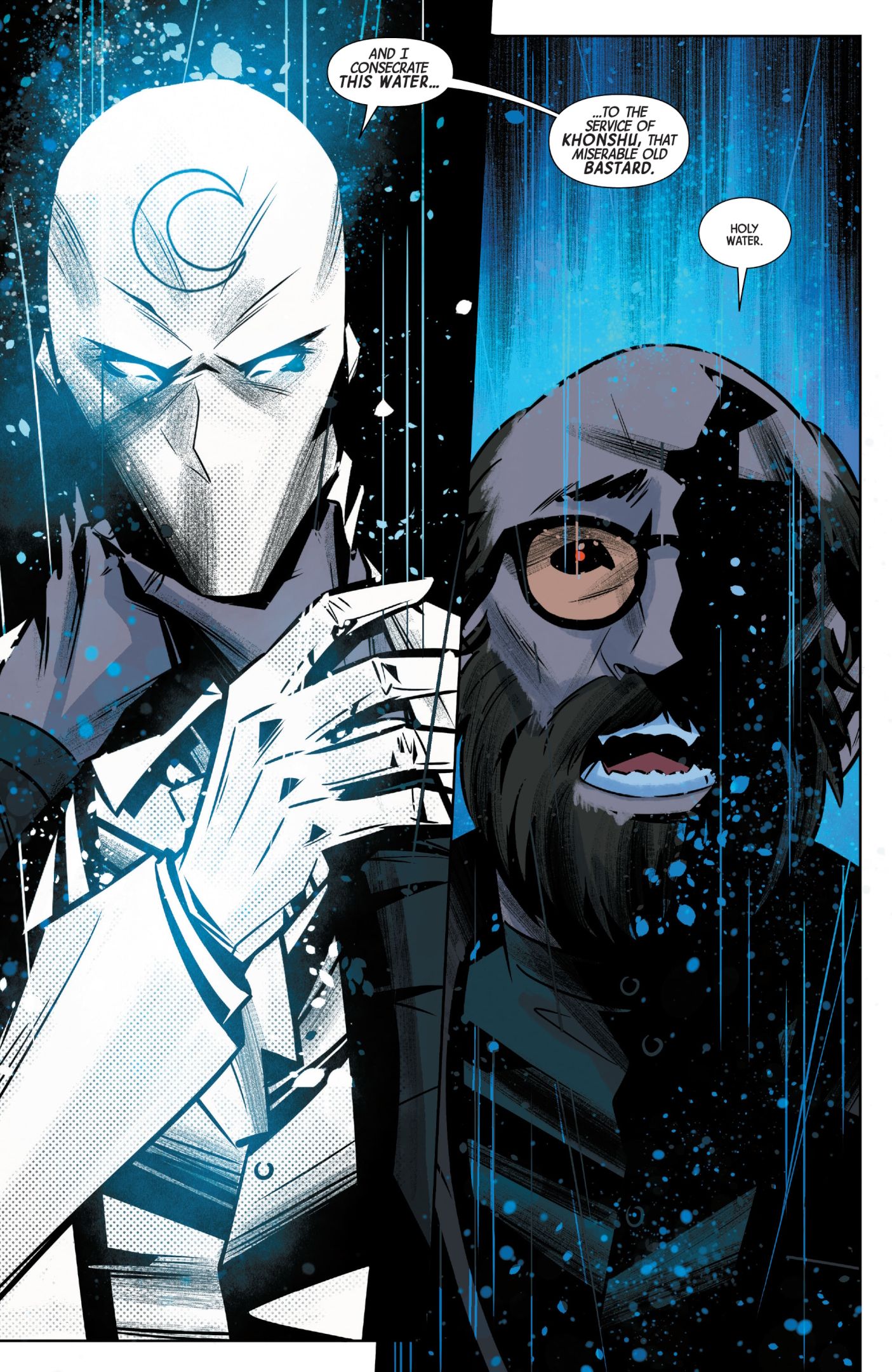 Moon Knight Transforms Regular Water Into Holy Water