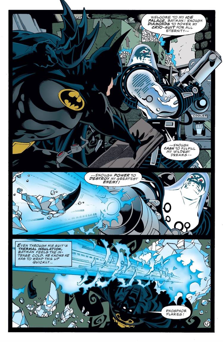 Mr. Freeze Breaks Into A Bank To Steal Diamonds