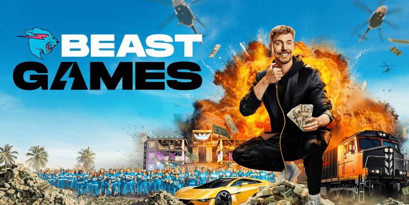 MrBeast in a Beast Games ad.