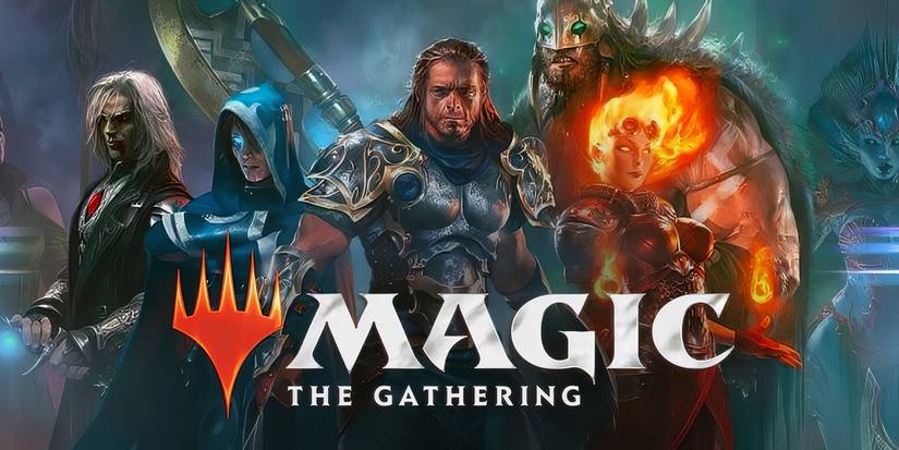 Magic: The Gathering poster featuring characters from the card game.