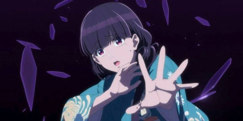 My Happy Marriage - Miyo stretching out her hands among glass shards from her dream