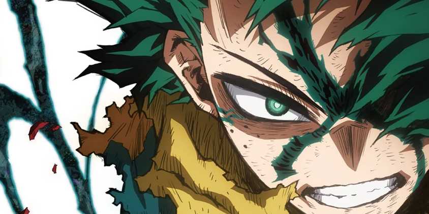 Deku as he appears in season 8 of My Hero Academia.