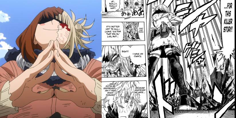 Toga's killing of Meta Liberation Army members was censored.