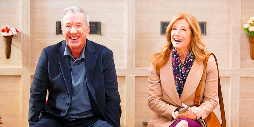 Nancy Travis and Tim Allen in Shifting Gears