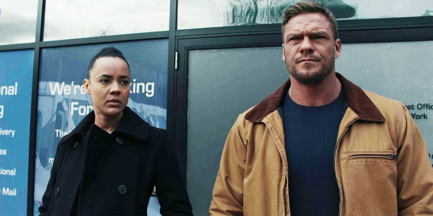 Neagley and Reacher standing together in Reacher season 2, looking ahead