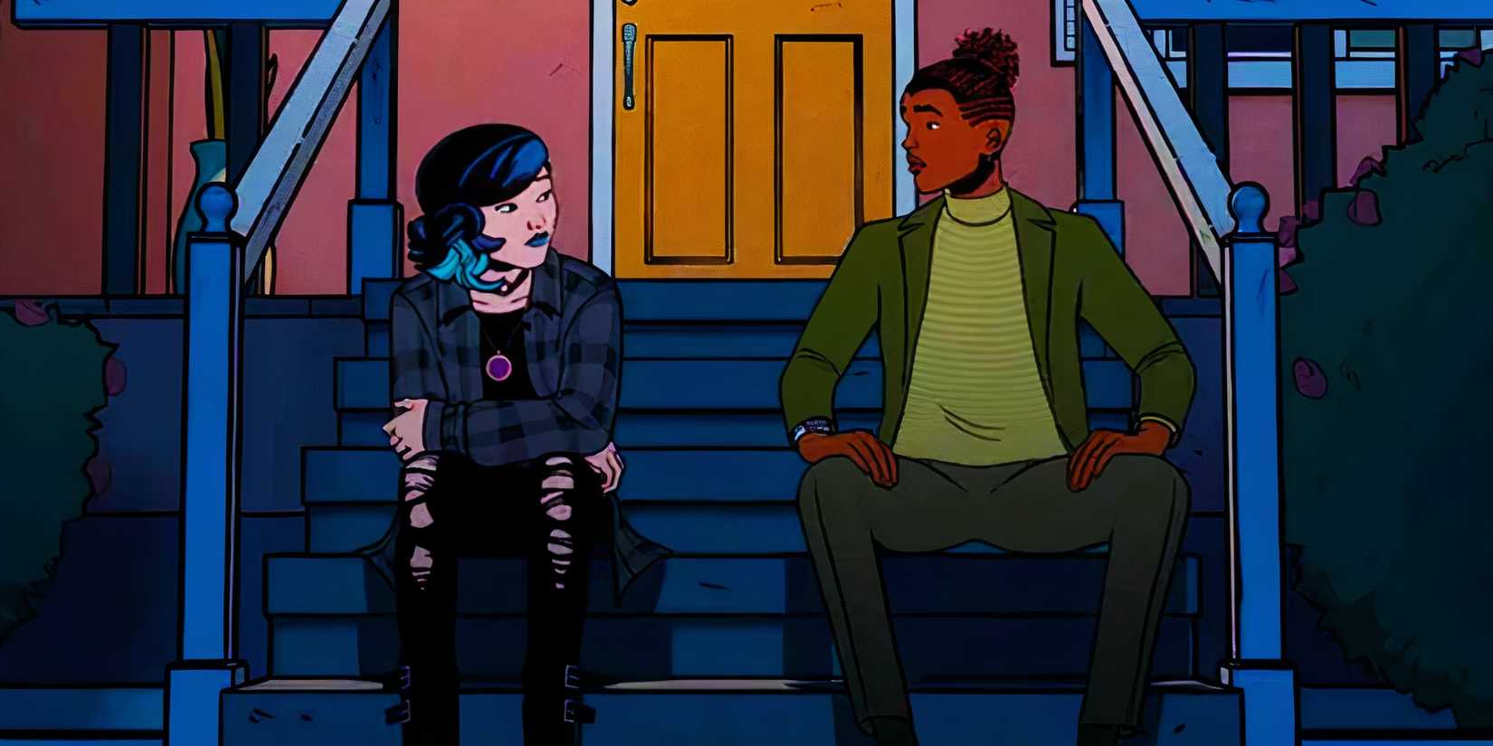 Nico Minoru and Harry Osborn bonding in Your Friendly Neighborhood Spider-Man
