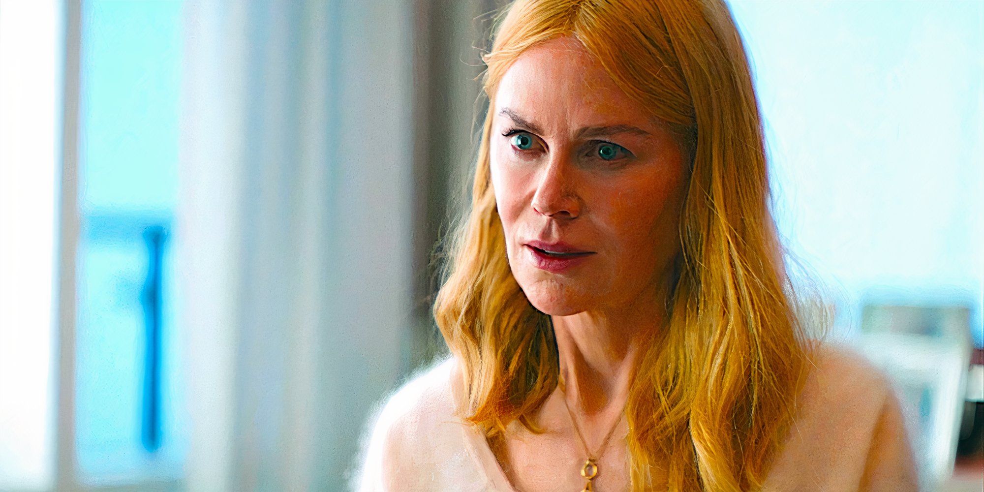 Nicole Kidman stares intently in a scene from Babygirl