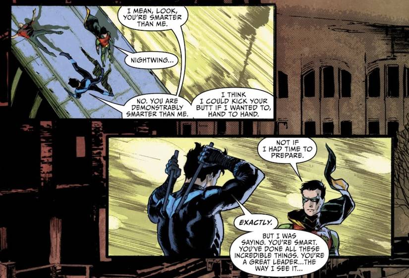 nightwing admits tim drake's robin could beat him