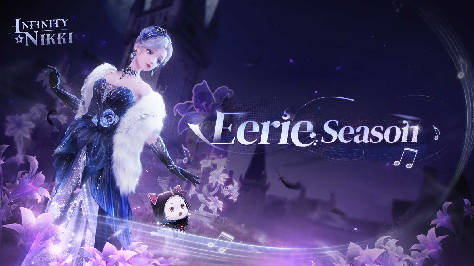 Promotional image of Nikki and Momo in the Eerie Season update to Infinity Nikki.