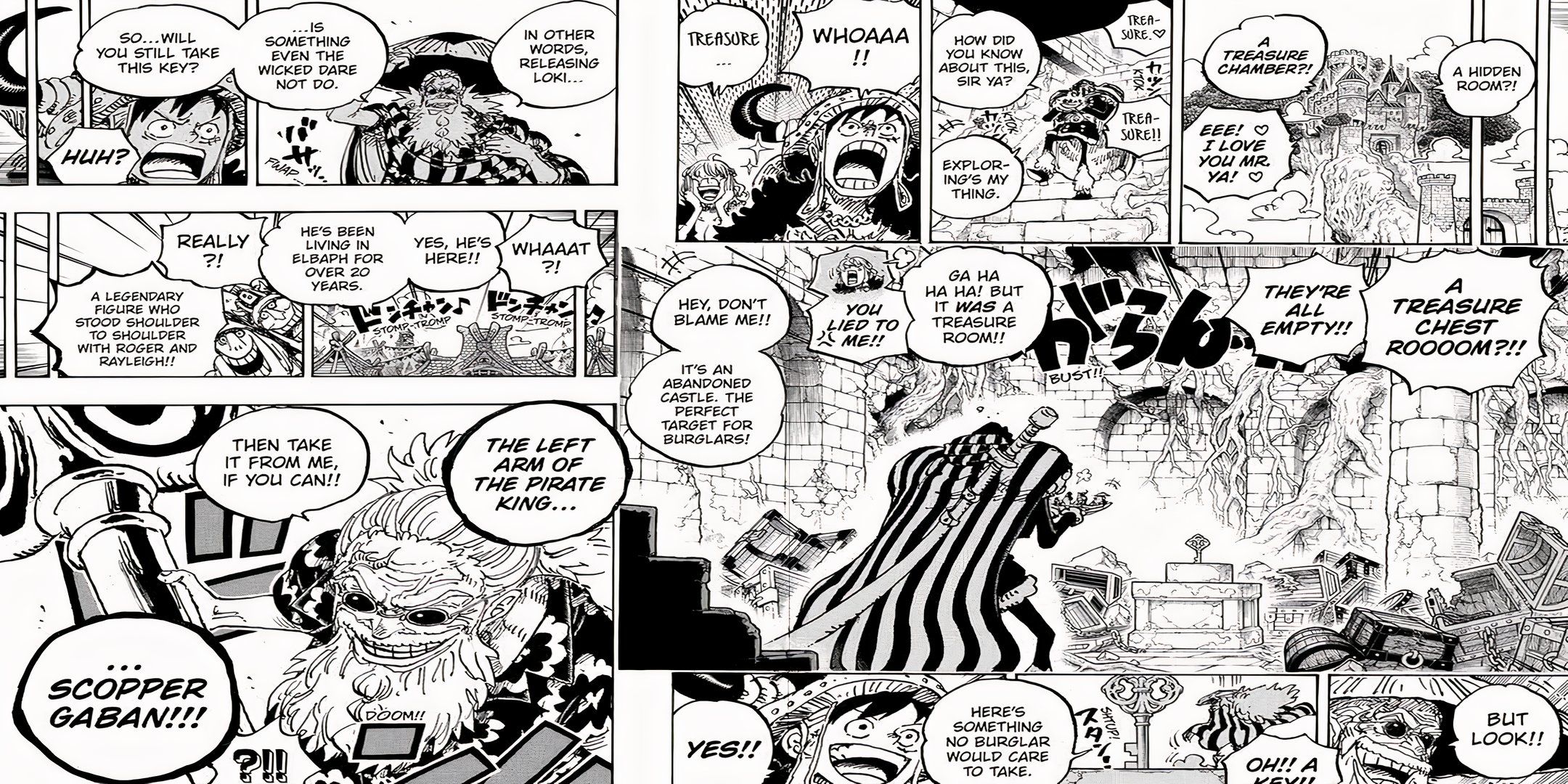 Luffy e Gaban nell'abisso della battaglia