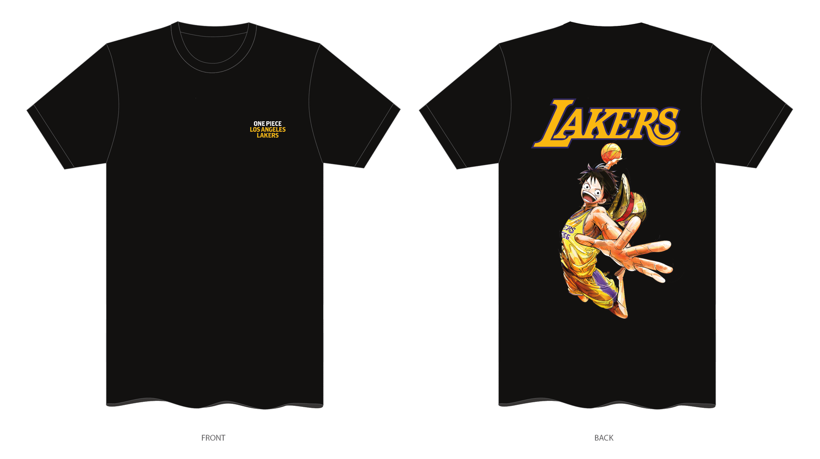 ONE PIECE Limited Edition T-shirt Front & Back