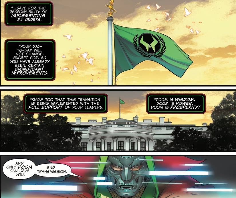 One World Under Doom 1 Doctor Doom says that only Doom can save the people of the world