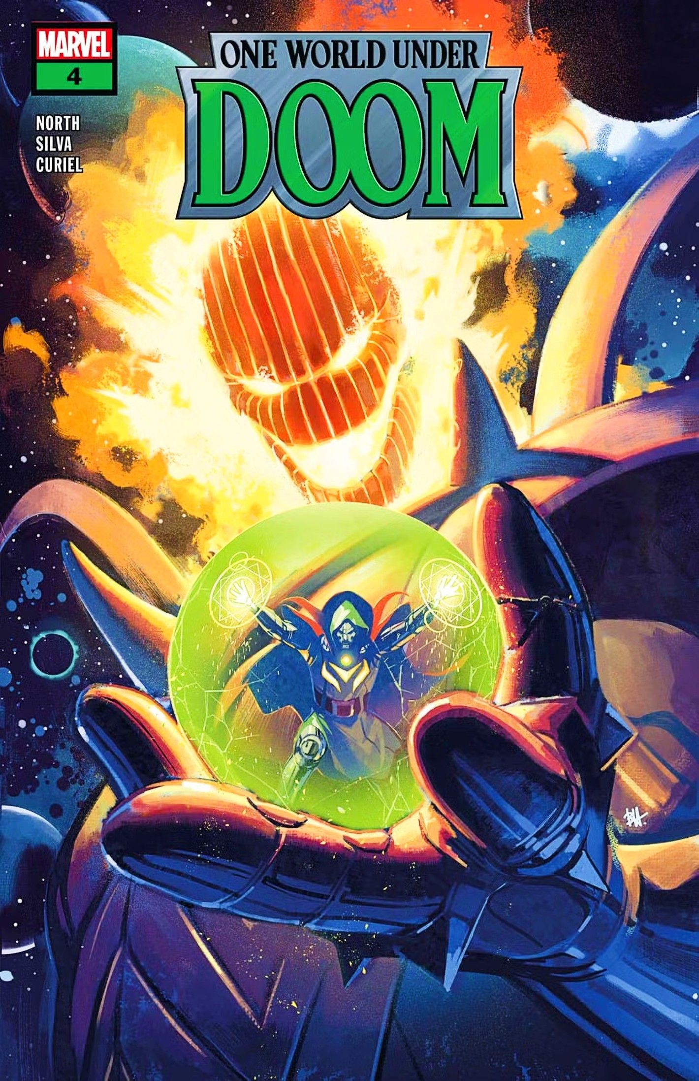 One World Under Doom #4, Dormammu bị mắc kẹt trong một quả bóng pha lê