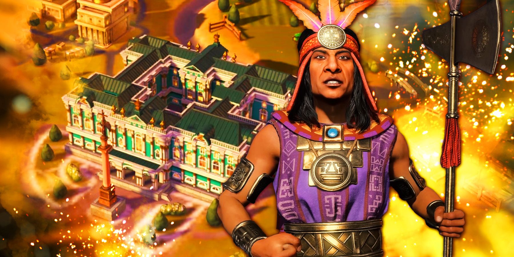 Pachacuti from Civilization 7 with the Hermitage