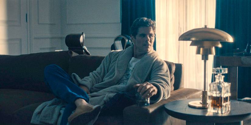 Cal (James Marsden) looking restless and worried in Paradise (2025) Season 1 Ep 5