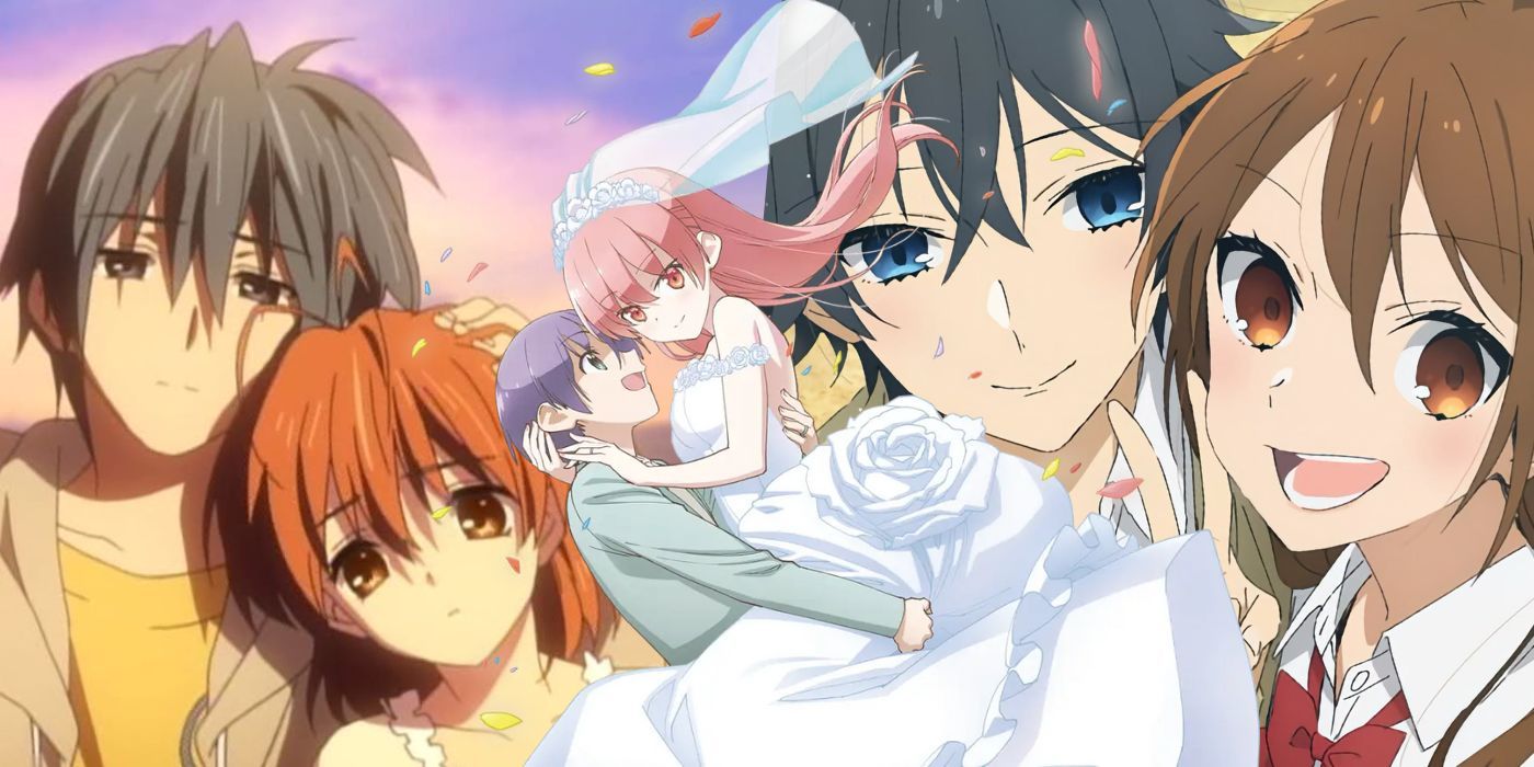 Clannad and Horimiya feature images behing TONIKAWA: Over The Moon For You