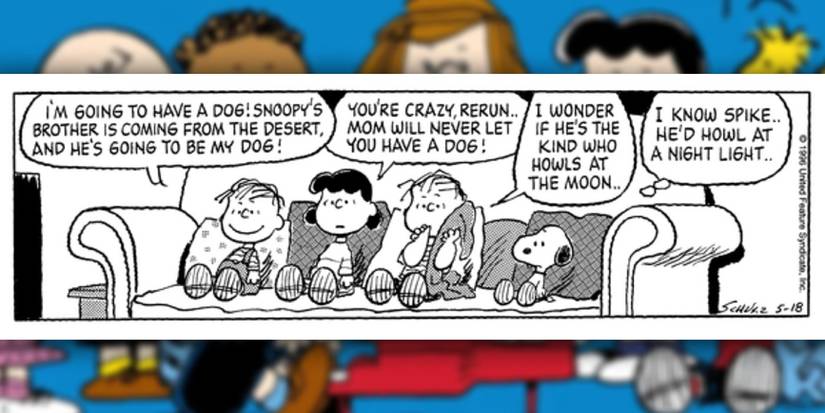 peanuts' rerun considers adopting snoopy's brother spike 3