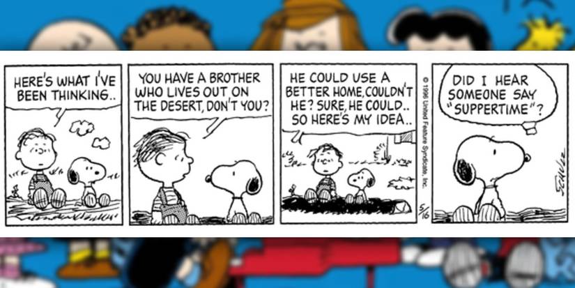 peanuts' rerun considers adopting snoopy's brother spike