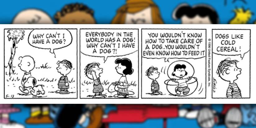 peanuts rerun wants a dog comic